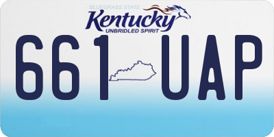 KY license plate 661UAP
