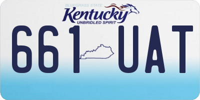 KY license plate 661UAT