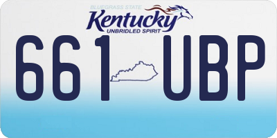 KY license plate 661UBP