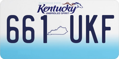 KY license plate 661UKF
