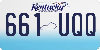 KY license plate 661UQQ