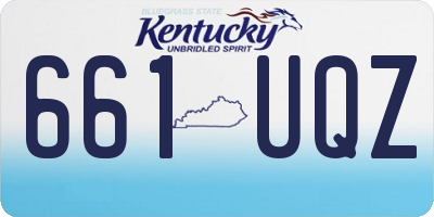 KY license plate 661UQZ