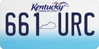 KY license plate 661URC
