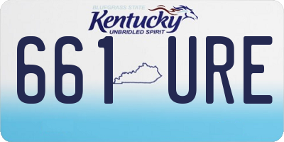 KY license plate 661URE