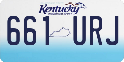 KY license plate 661URJ