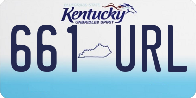 KY license plate 661URL