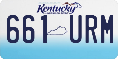 KY license plate 661URM