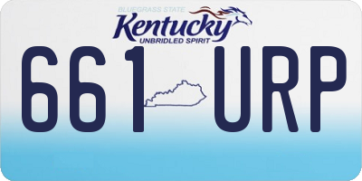 KY license plate 661URP