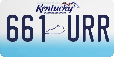 KY license plate 661URR