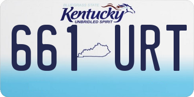 KY license plate 661URT