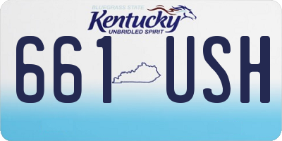 KY license plate 661USH