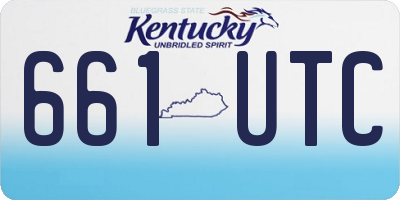 KY license plate 661UTC
