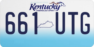 KY license plate 661UTG
