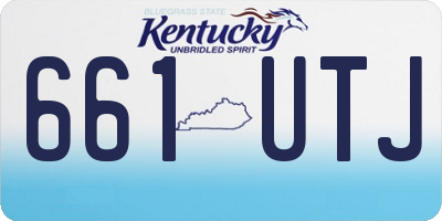 KY license plate 661UTJ