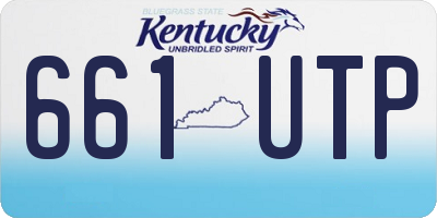 KY license plate 661UTP