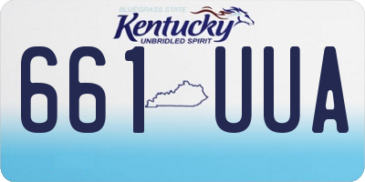 KY license plate 661UUA