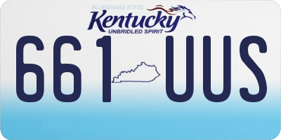 KY license plate 661UUS