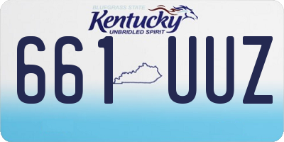 KY license plate 661UUZ