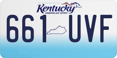 KY license plate 661UVF