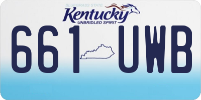KY license plate 661UWB