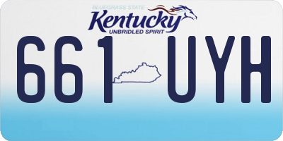 KY license plate 661UYH