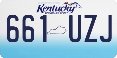 KY license plate 661UZJ