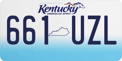 KY license plate 661UZL
