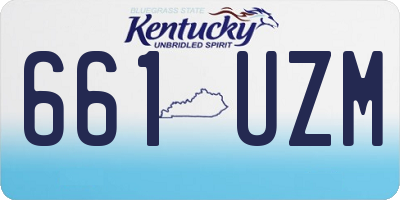 KY license plate 661UZM