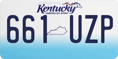 KY license plate 661UZP