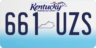 KY license plate 661UZS