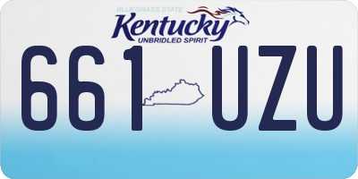 KY license plate 661UZU