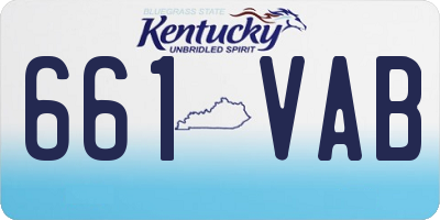 KY license plate 661VAB