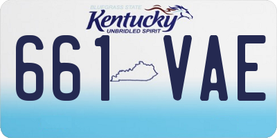KY license plate 661VAE