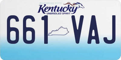 KY license plate 661VAJ