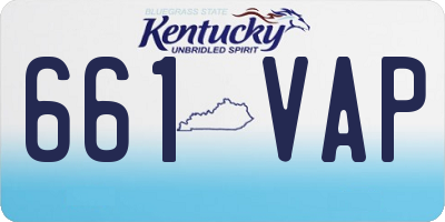 KY license plate 661VAP