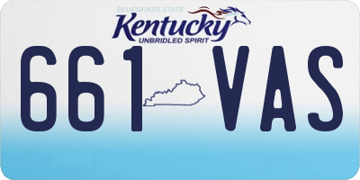 KY license plate 661VAS
