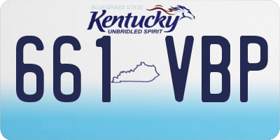 KY license plate 661VBP