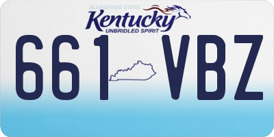 KY license plate 661VBZ
