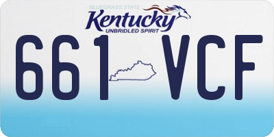 KY license plate 661VCF