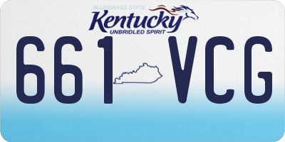 KY license plate 661VCG