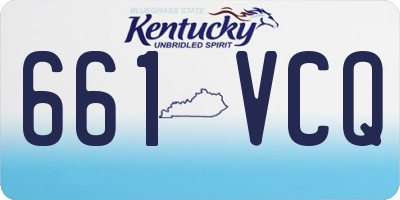 KY license plate 661VCQ