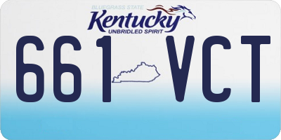 KY license plate 661VCT