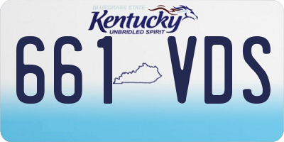 KY license plate 661VDS
