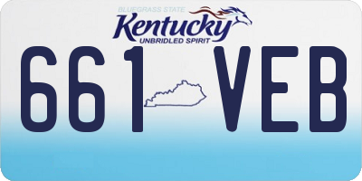 KY license plate 661VEB