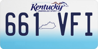 KY license plate 661VFI
