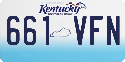 KY license plate 661VFN