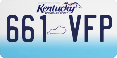 KY license plate 661VFP