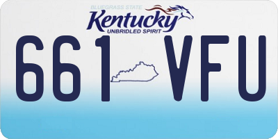 KY license plate 661VFU