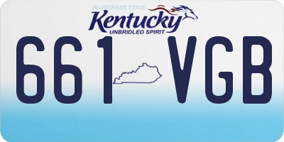 KY license plate 661VGB
