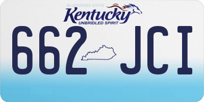 KY license plate 662JCI